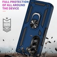 thumbnail image 3 of Allytech Rugged Case for Samsung Galaxy Z Fold5, Military Grade Protection Shockproof Cover with Metal Rotatable Ring Stand, Magnetic Car Mount Holder Case for Samsung Galaxy Z Fold5 - Blue, 3 of 7