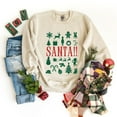 thumbnail image 4 of Santa Christmas Icons -  Women's Sweatshirt, 4 of 12