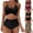 Army Green, variant on Women's Adjustable Tie Side Solid Bikini Two-Piece Modest Full Coverage Swimwear
