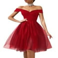 thumbnail image 4 of Robe en Tulle Superposée pour Femmes Taille Haute Sexy Cocktail Soirée Maxi Robe, 4 of 6