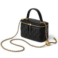 thumbnail image 1 of Bolso DORIS&JACKY, pequeño, acolchado, cuadrado, bandolera, negro, 1 of 8