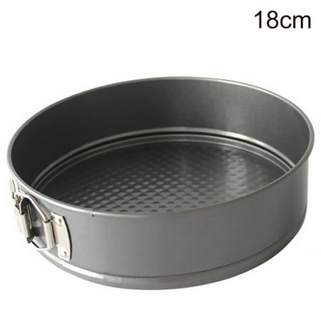 

Elenxs Baking Cake Pan Round Bread Mold with Removable Bottom Buckle Quick-Release Non-Stick Coating 18cm