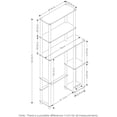 thumbnail image 3 of Over The Toilet Storage, 5 Shelves Bathroom Organizer Space Saver Rack, Espresso/Black, 3 of 5