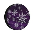 thumbnail image 1 of Fotbe Snowflake Gradient Purple Funda de Llanta de Repuesto con Estampado, Engrosada, Ajuste Universal para Jeep, Remolque, RV, SUV, Camión-17 inch, 1 of 6