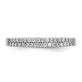 thumbnail image 5 of Sterling Silver Rhodium-Plated CZ Ring QR6926, 5 of 5