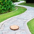 thumbnail image 3 of GOOHOCHY Piedra de jardín: Tronco decorativo de madera para pasarela exterior de 25-28 cm (9,84-11"), ideal para pasarelas, patios, jardines y paisajismo., 3 of 8