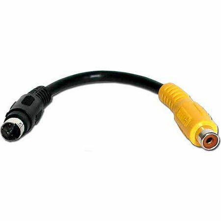 QVS CSV1RCA S-Video Male to Composite Female Adapter 6″ Cable QVS CSV1RCA S-Video Male to Composite Female Adapter 6″ Cable