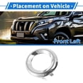 thumbnail image 3 of Parrilla de Luz de Niebla Frontal Izquierda No.521280G020 Cubierta de Luz de Niebla Inferior Frontal para Toyota Prado 2013-2017 Tono Plateado ABS 1 Pc, 3 of 6