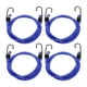 thumbnail image 1 of Uxcell 4Pcs Cuerda Elástica con Ganchos 40" Cuerdas de Goma para Estribos de Camping al Aire Libre, Azul, 1 of 6