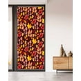 thumbnail image 2 of Window Privacy Film, Fall Botanical UV Sun Blocking Window Tint Film Heat Control One Way Blackout Window Film, Autumn Berry Orange Maple Leaves Watercolor Non Adhesive Static Cling 35.4x78.7 In, 2 of 7
