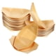 thumbnail image 4 of WORGEOUS Bandeja de madera desechable de 50 piezas, grande, de abedul natural, de madera, para servir, platos, platos para alimentos, aperitivos, bocadillos, 4 of 8