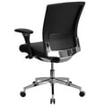 thumbnail image 6 of Flash Furniture HERCULES Series 24/7 Intensive Use 300 lb. Rated Black LeatherSoft Multifunction Ergonomic Office Chair with Seat Slider, 6 of 12