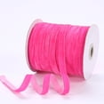 thumbnail image 1 of Xiao Hua Cinta de terciopelo vintage, 0,39 pulgadas x 50 yardas, cinta navideña para envolver regalos, cinta floral navideña, rosa oscuro, 1 of 4