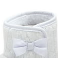 thumbnail image 5 of Juebong Christmas Toddler Shoes Baby Girls Cute Bowknot Boots Baby Soft Cotton Shoes Winter Warm Shoes,White,4.5, 5 of 5