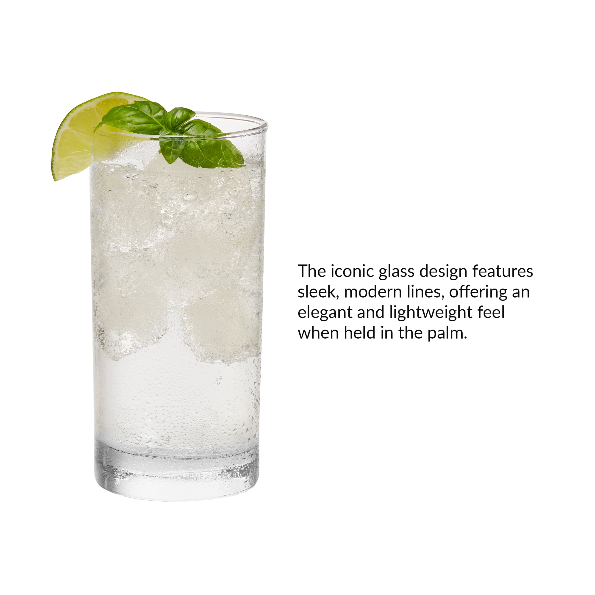 (4 pack) Mainstays Tennyson 16 oz Tumbler Drinking Glass