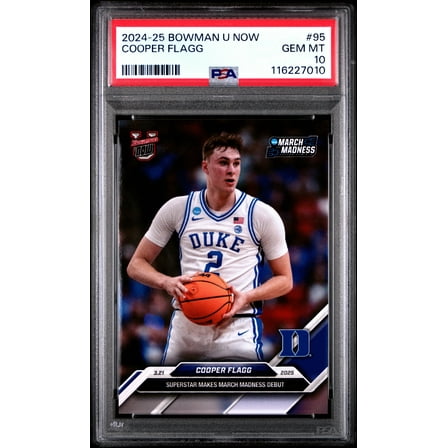 Graded 2024 Topps Bowman U Now Cooper Flagg #95 Rookie RC Basketball Card PSA 10 Gem Mint