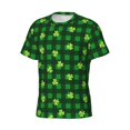 thumbnail image 5 of Vsdgher Happy St. Patrick's Day5 Print Men's Dry Fit Mesh Athletic Shirts Moisture Wicking Tennis T-Shirt Tops, 5 of 9
