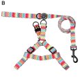 thumbnail image 2 of Flmtop Traction Rope Printing Accessories Polyester Dog Training Harness Vest Leash for Walking Red, 2 of 9