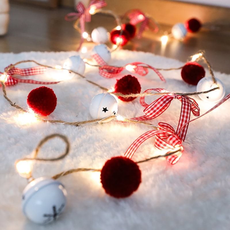 Garland With Lights Red Berry Pine Cone Led Red Berry With Pine Cone Garland