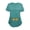 TEAL, variant on M&M SCRUBS Women's Ultra Soft Stretch Mock Wrap Scrub Top and Pants 82019200 (Red, XXX-Large)