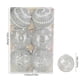 thumbnail image 3 of Set de Bolas Navideñas Pintadas de Pet | Decoración Navideña de Moda con Bolas de Espuma para Árbol | 12 Bolas Color Plata | 20 X 13,6 X 13,6 Cm | Ideal para La Tradición Navideña y para Regalar, 3 of 6