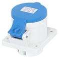 thumbnail image 4 of Conector industrial de 3 pines 2P+E, IP44, impermeable, montaje oculto, toma de aviación, CA 220-240 V, 32 A, 4 of 14