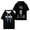 Black, variant on Russ Into The Wild Tour 2025 Hooded Short Sleeve Vintage 90s Tops Hip Hop Hoodies