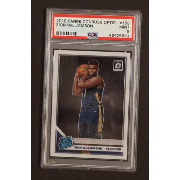 2019 Donruss Optic Rated Rookie Zion Williamson #158 PSA 9