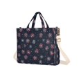 thumbnail image 7 of FORMRS Womens Corduroy Tote Bag Crossbody Shoulder Handbag with Pocket, Red Fireworks Pattern, 7 of 7