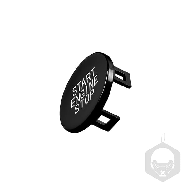 Sidaley Cubierta del botón de arranque y parada del automóvil Protector del interruptor del motor Interior Negro Automoción decorativa y accesorios Negro Sidaley VI014507-03