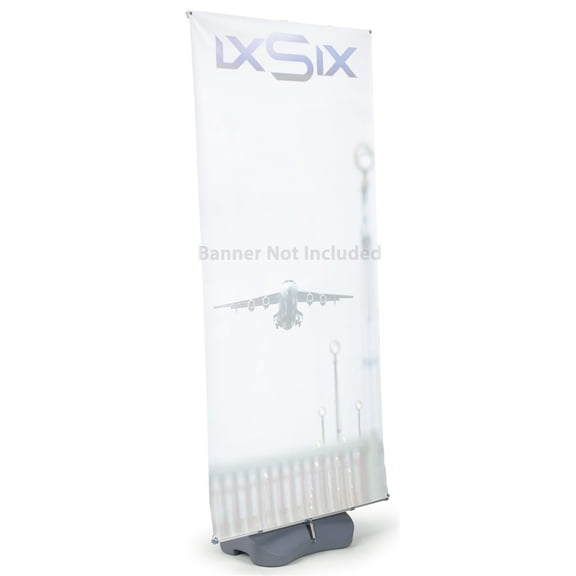 Adjustable Banner Display For Up To 39"w x 82"h Printed Banners - Banner NOT Included (IPOLE39)