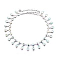 thumbnail image 3 of Chic mujeres cristal Rhinestone Metal cadera cintura vientre cadena cinturón Multicolor Zulema Las mujeres correa de cadena, 3 of 7