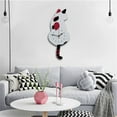 thumbnail image 3 of Coofit Wall Clock Creative Cartoon Cat Swinging Tail Hanging Clock Wall Decoration, 3 of 10