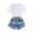 White, variant on FDDMis Girls Size 6 Clothes Sets Girls Hip Hop Dance Outfit Little Sister Newborn Outfit Girls Brown Shirt Toddler Girl Shorts 7 Year Old Girl Clothes, White 12-18 Months