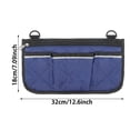 thumbnail image 3 of Wheelchair Side Armrest Organizer Pouch 2 Pack, Waterproof Beach Chair Hanging Storage Bag with 4 Pockets, Portable Camping Seat Accessory for Snacks, Phone and Magazines, 3 of 4