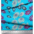 thumbnail image 3 of Soimoi Cotton Poplin Fabric Artistic Flower Fabric Prints By Yard 42 Inch Wide, 3 of 3