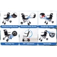 thumbnail image 4 of Tereitr Manual Wheelchairs, Lightweight Foldable Transport Wheelchair, Aluminum Alloy Travel Wheelchair, 180lbs Capacity for Adults and Seniors, 4 of 7
