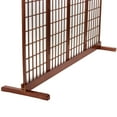 thumbnail image 7 of Room Divider Stand Walnut 4 Panel, 7 of 7