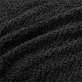 thumbnail image 4 of Woolrich Burlington Contemporary Solid Berber Fabric King Blanket in Black, 4 of 6