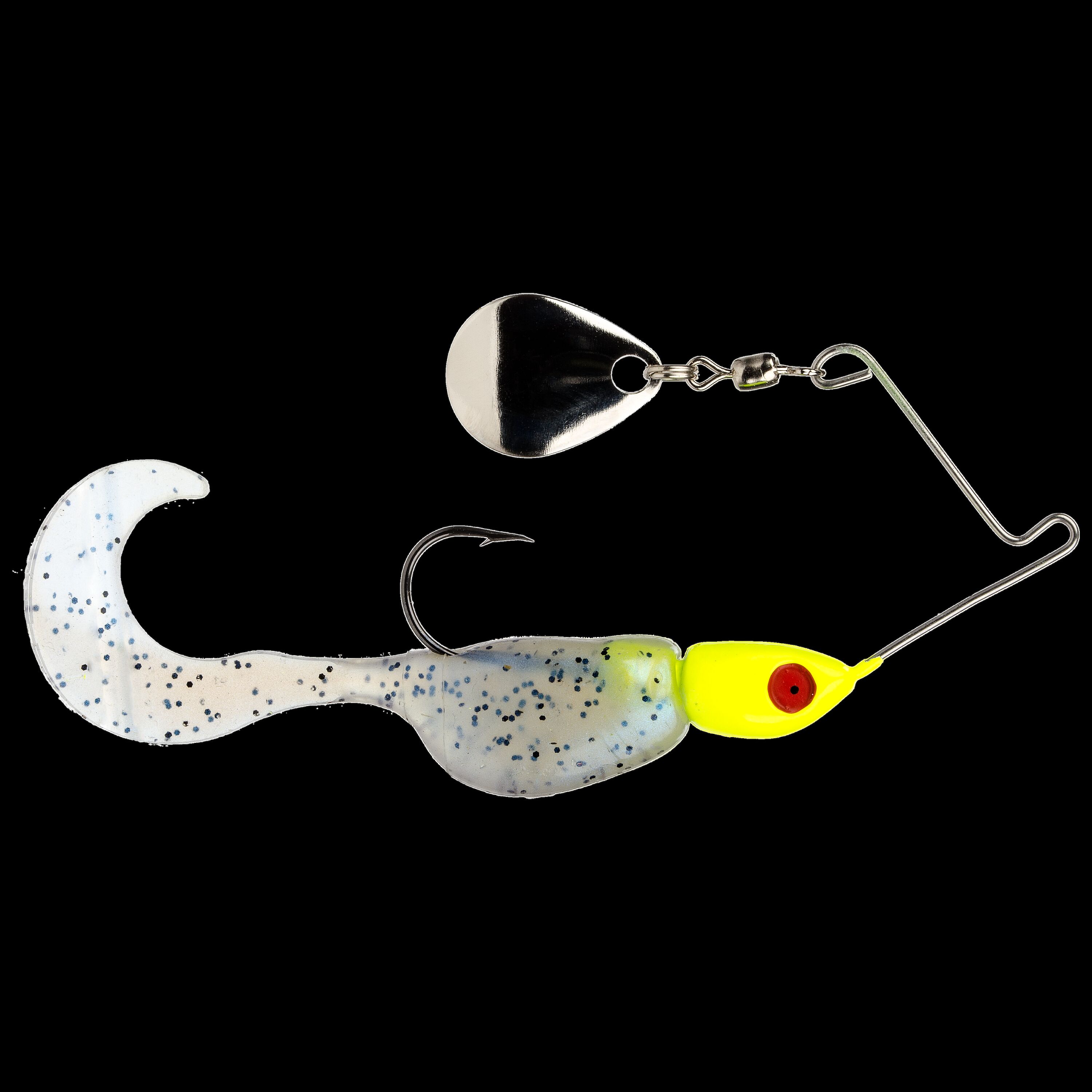Mr Crappie Spin Baby Glimmer Blue