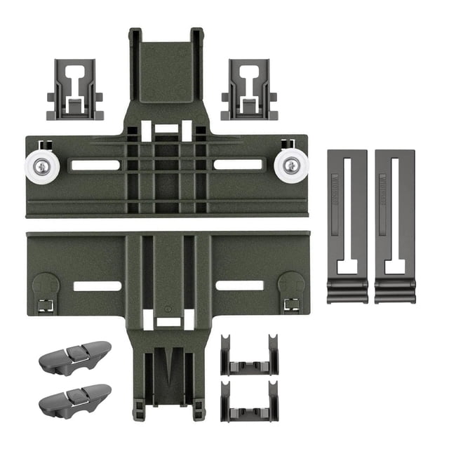 TAPDRA W10350375 Dishwasher Rack Adjuster Kit Polymer Grey for Whirlpool Kenmore Dishwasher Accessory