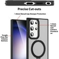 thumbnail image 5 of Compatible with MagSafe Samsung Galaxy S23 Ultra Case Clear, Embedded Kickstand Cover with Magnetic Wirless Charging Shockproof Matte Slim Phone Case for Galaxy S23 Ultra (Black), 5 of 12