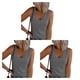 thumbnail image 2 of Jumpingount Camisetas sin mangas transpirables para mujer Stay Cool All Summer Long Womens Vest Top Tank Top Mujer Black Vest Top gris L 1 Type1 NO1, 2 of 6