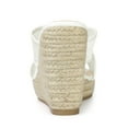 thumbnail image 3 of BLISSFUL STEP Women's Espadrille Platform Slide Wedge Sandals, 3 of 6