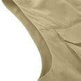 thumbnail image 3 of AnuYalue Big and Tall Cargo Vest for Men Stand Collar Full Zip Fishing Vests Lightweight Multi Pockets Waistcoat Outdoor Travel Hiking Sleeveless Jacket, 3 of 7