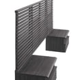 thumbnail image 4 of Modway Render Wall Mount Twin Headboard and Modern Nightstands in Charcoal, 4 of 7