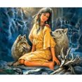 thumbnail image 1 of Pintura de diamante (DB0700) Kit de resina cuadrada con cuadro de diamantes de imitación de lobo para mujer DIY 45x60cm Hugtrwg Para estrenar, 1 of 1