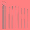thumbnail image 1 of Économies d'Été Xihbxyly Ensemble de 6 Pcs en Acier Inoxydable Outil de Rangement Portable pour Cure-Oreilles Offres, 1 of 2