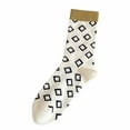 thumbnail image 2 of Chaussettes Blanches pour Femmes à Tube Moyen en Coton Bas Polyvalents Automne, 2 of 6