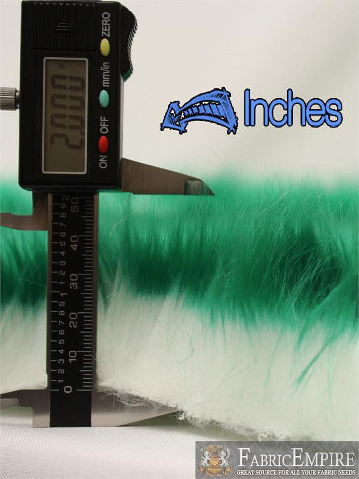 Faux Fur Fabric Long Pile Candy Shaggy EMERALD / 60" Wide / Sold by the yard